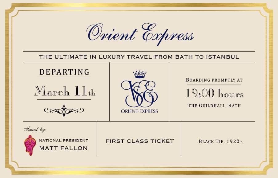 National Presidents Ball- A Night on the Orient Express – Round Table  Ticketing