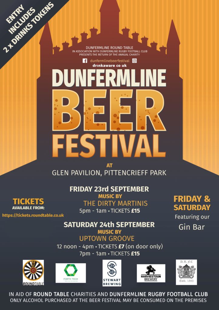 Dunfermline Charity Beer Festival tickets – Round Table Ticketing